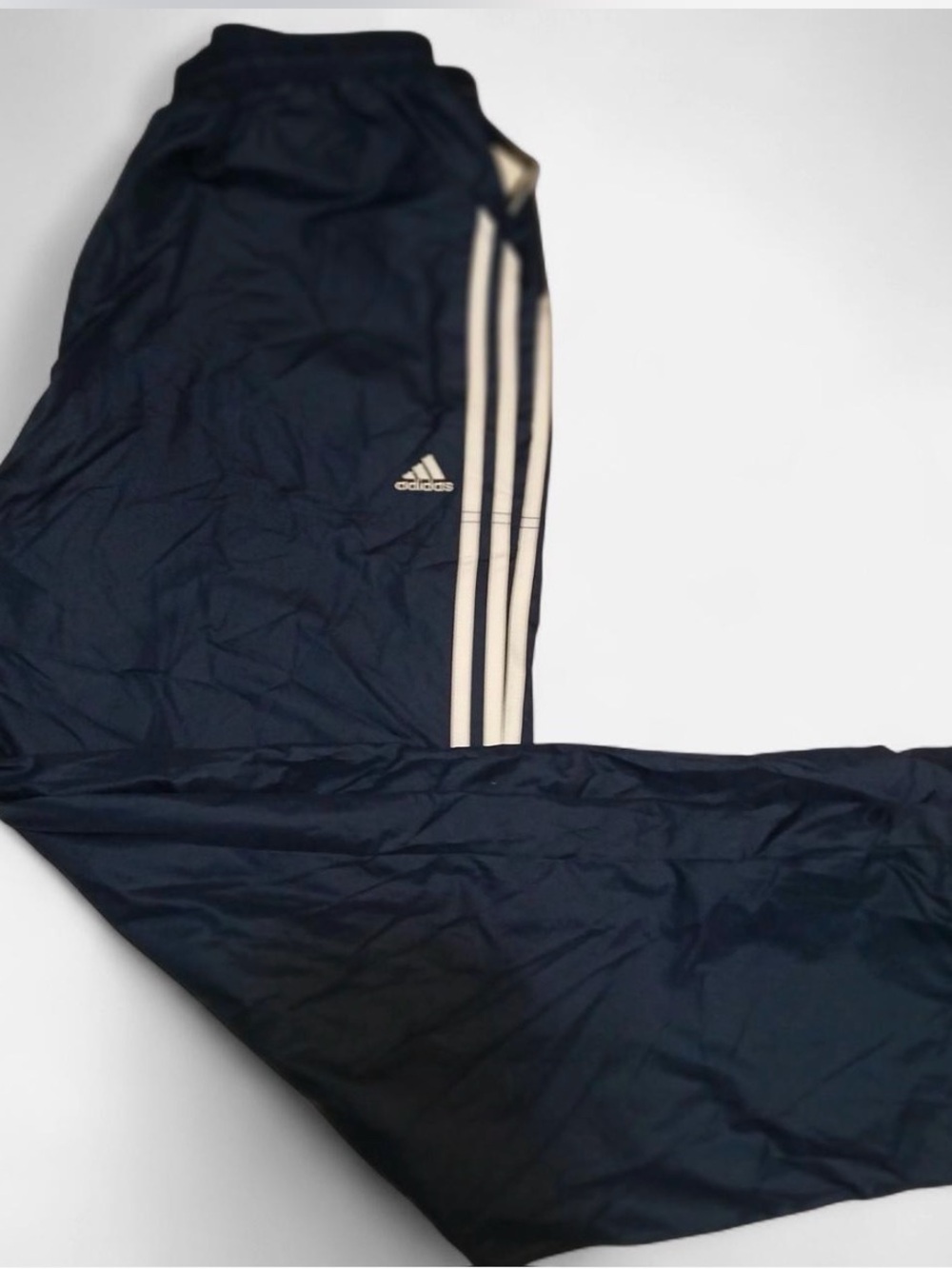 Revolution Navy Blue Joggers with White Side Stripes